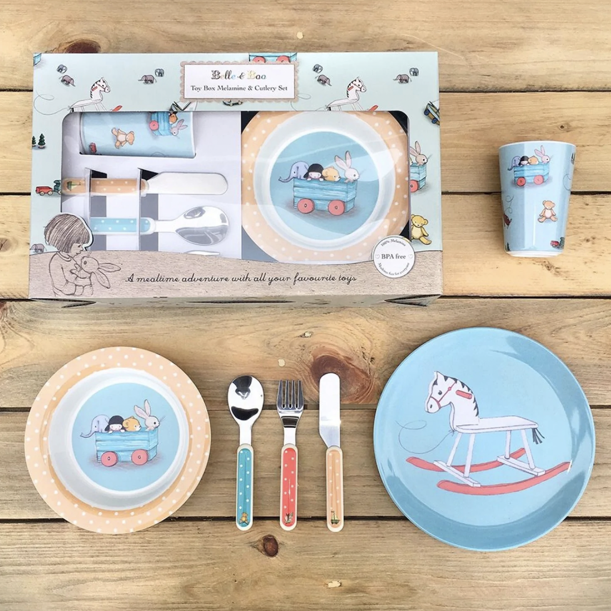 Belle & Boo 6pc Melamine Dinner Set – Amis & Moi Gifts & Fashion